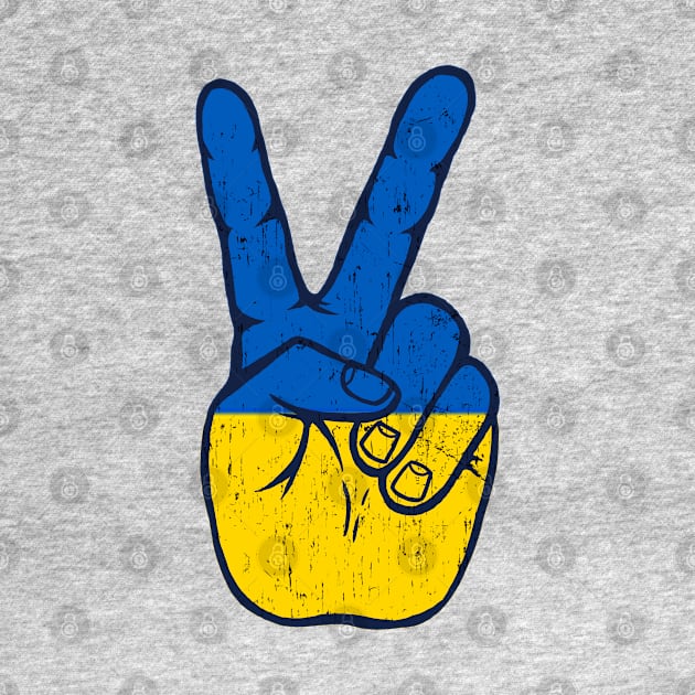 PEACE FOR UKRAINE - Hand Sign by Jitterfly